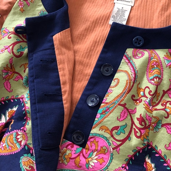 Anthropologie Elevenses Bohemian Floral Print Jacket Size 8 - Picture 4 of 16